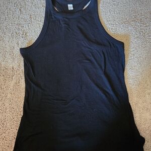 ON Black Highneck Racerback Tank, Medium